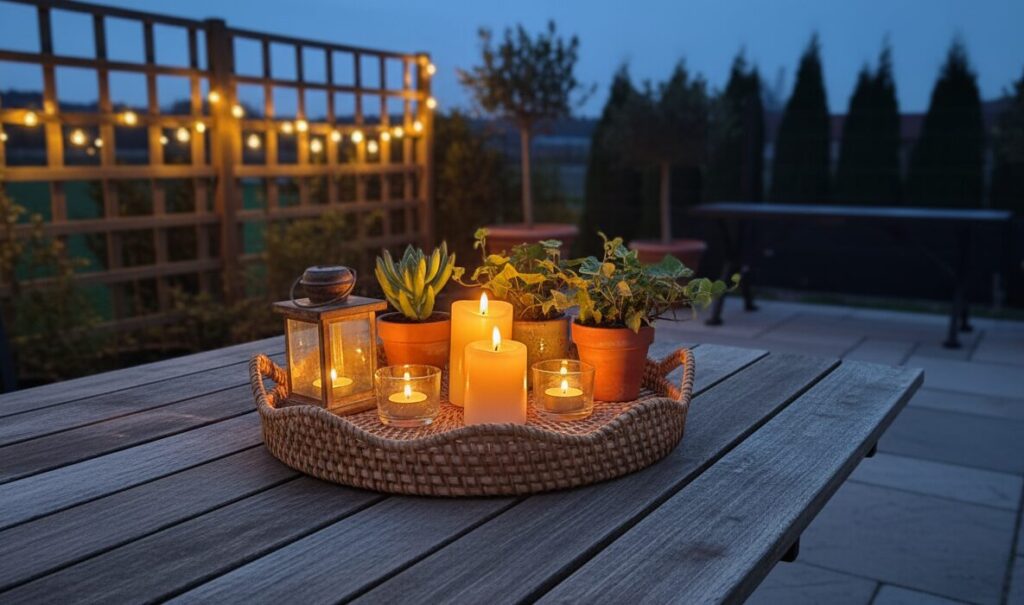 enchant your outdoor space with a luxurious handwoven tray 1