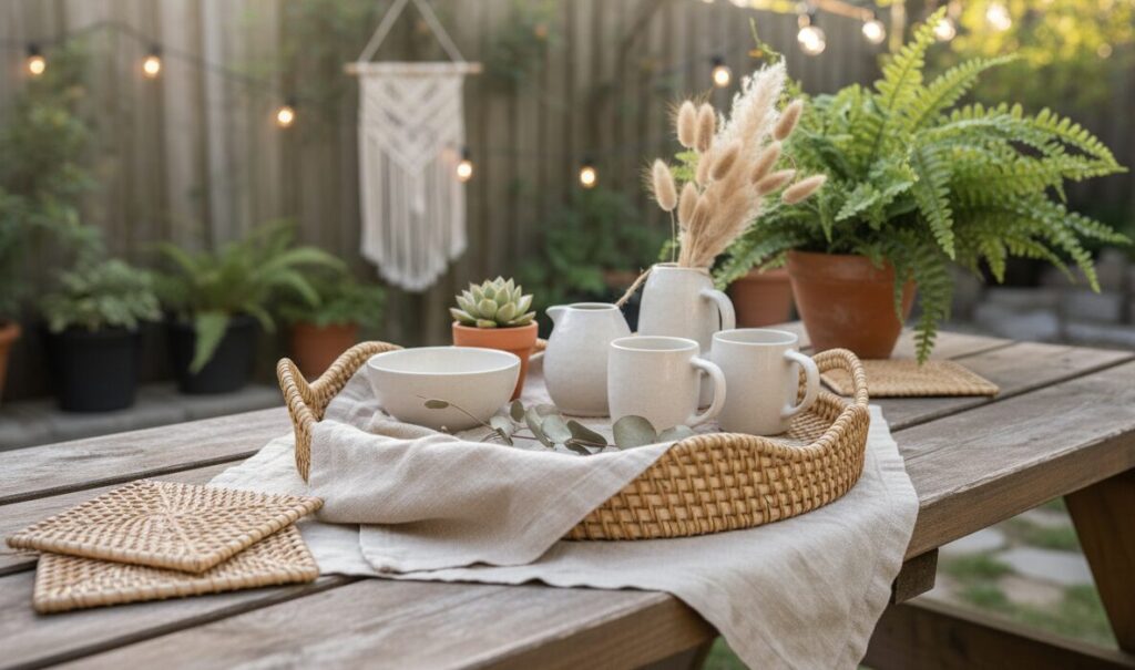enchant your outdoor space with a luxurious handwoven tray 4