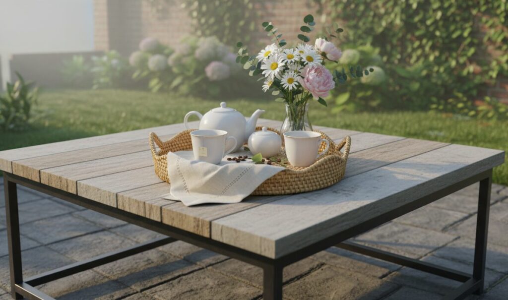 enchant your outdoor space with a luxurious handwoven tray 5