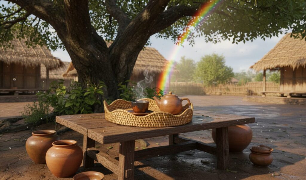 enchant your outdoor space with a luxurious handwoven tray 7