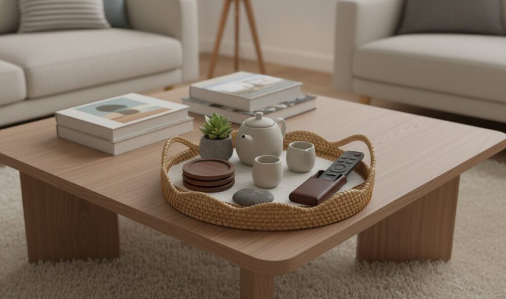 scalloped rattan tray stunning centerpiece for your home 1