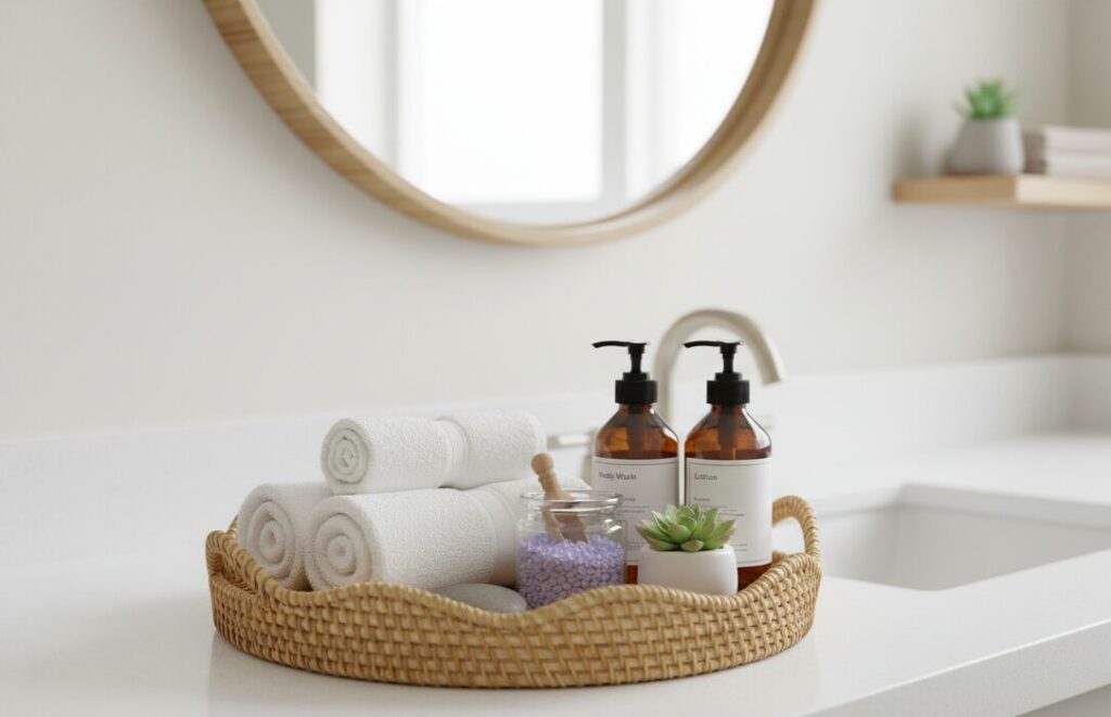 scalloped rattan tray stunning centerpiece for your home 4