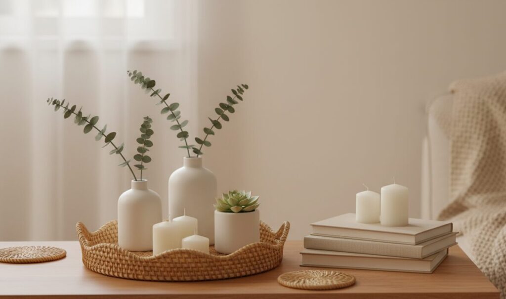 scalloped rattan tray stunning centerpiece for your home 5