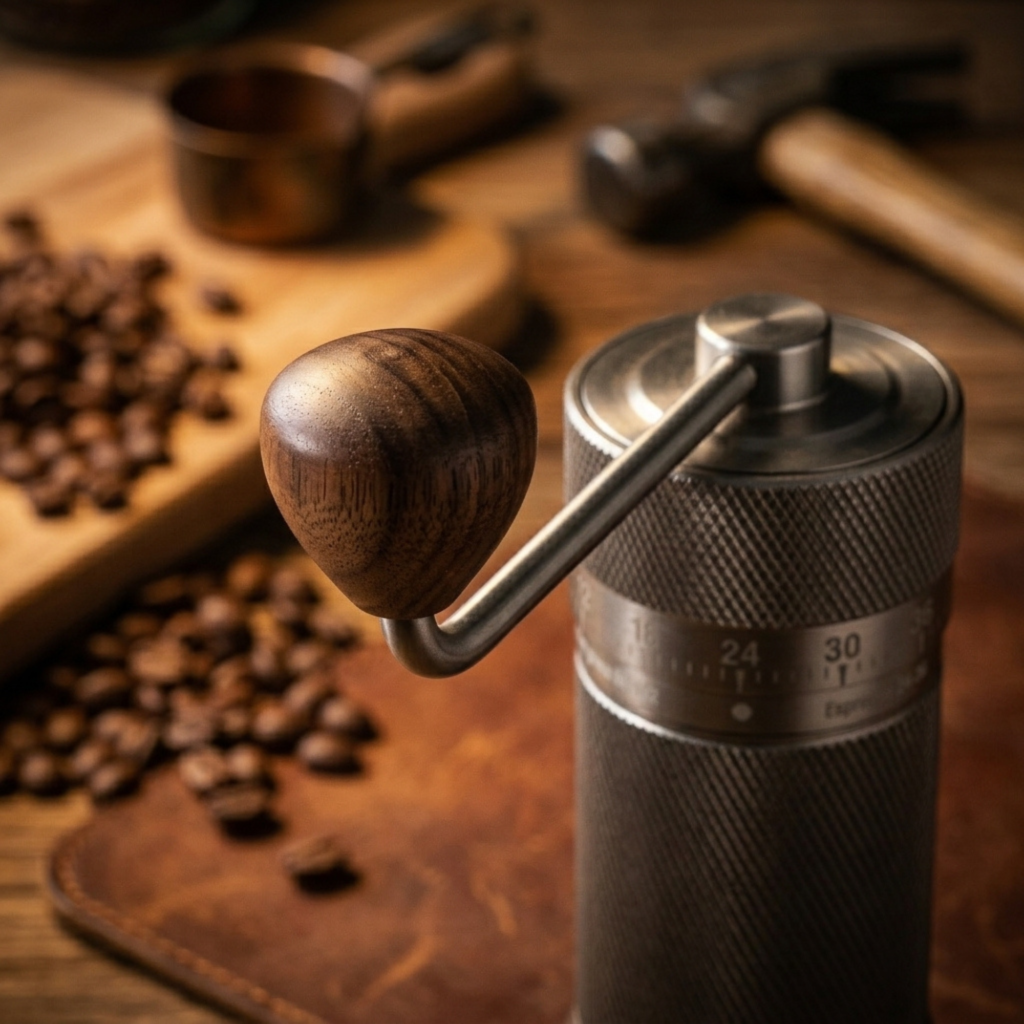 Best Manual Coffee Grinder in 2026: Why the Aeirisse Divellence Leads the Pack best manual coffee grinder hands in use