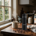 Best Manual Coffee Grinder in 2026: Why the Aeirisse Divellence Leads the Pack best manual coffee grinder walnut handle detail