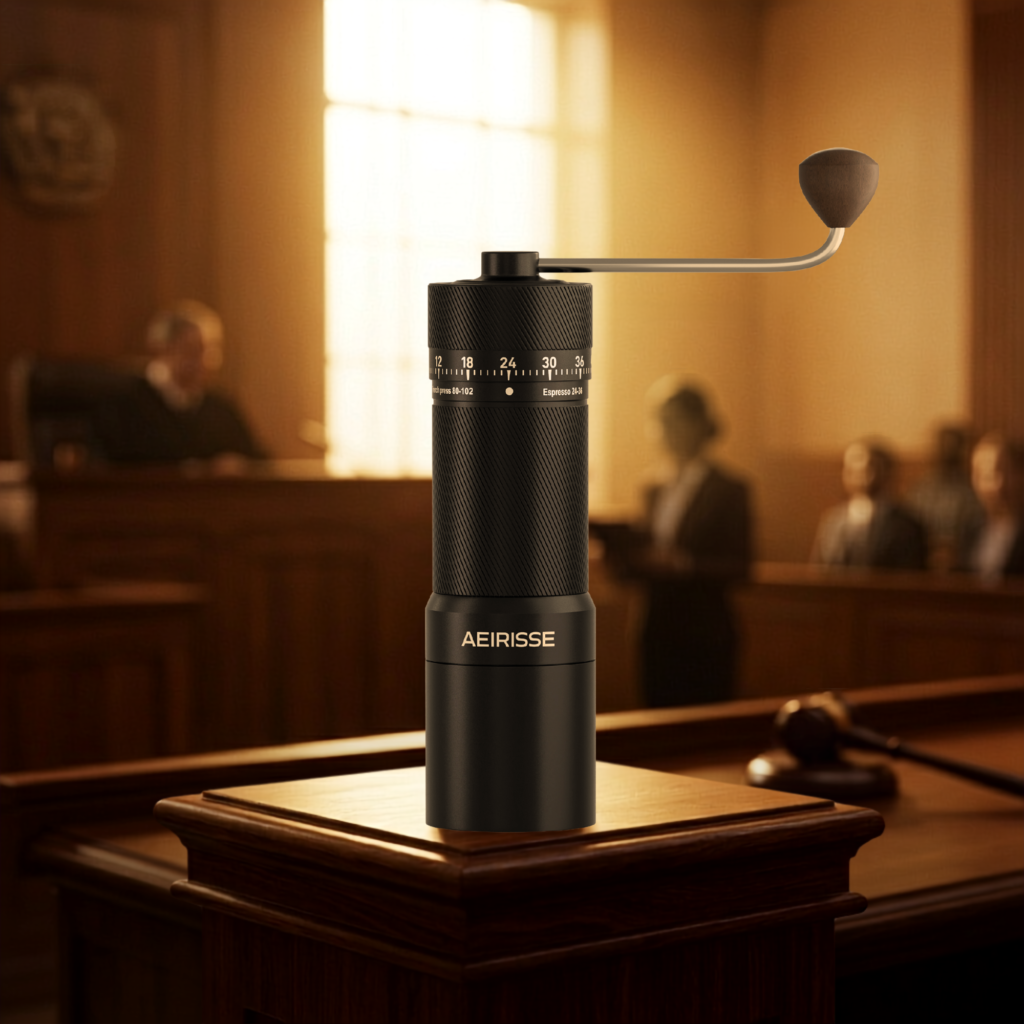 burr grinder courtroom evidence hero