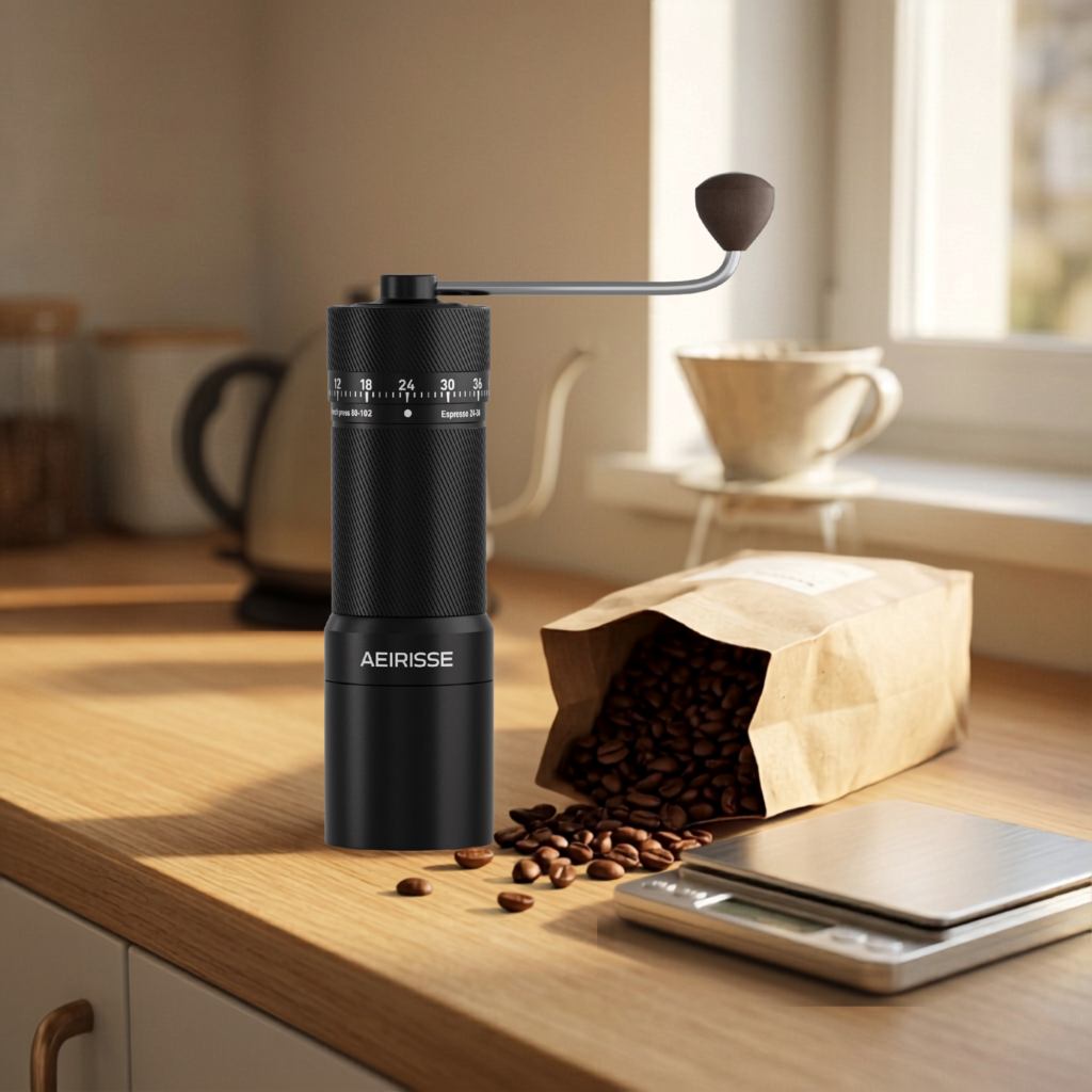 hand coffee grinder beginner setup hero