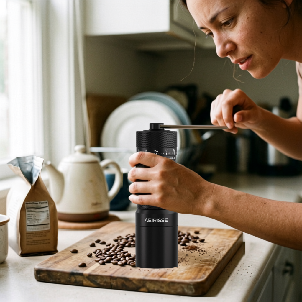hand coffee grinder first time use