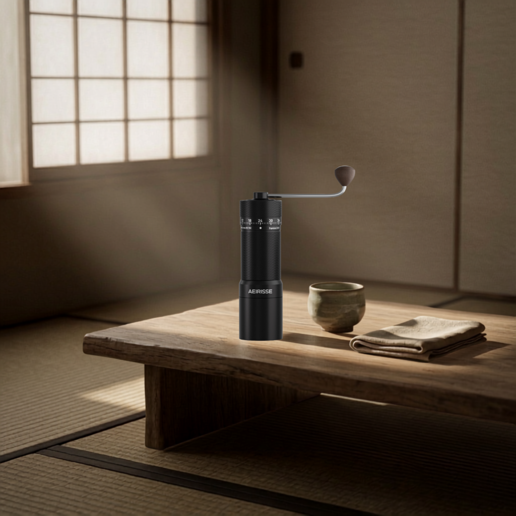 manual coffee bean grinder lab concept hero