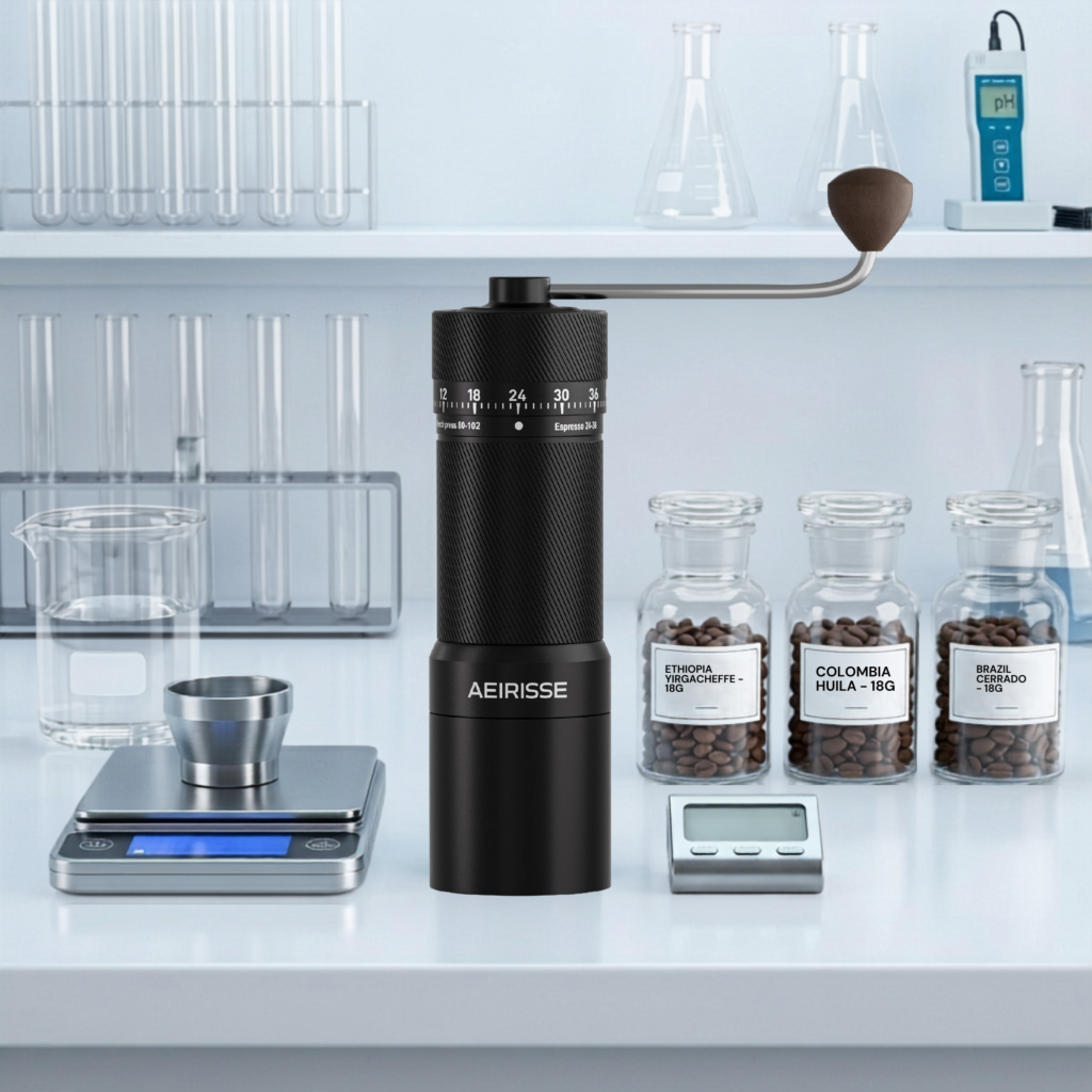 manual coffee bean grinder zen tea ceremony
