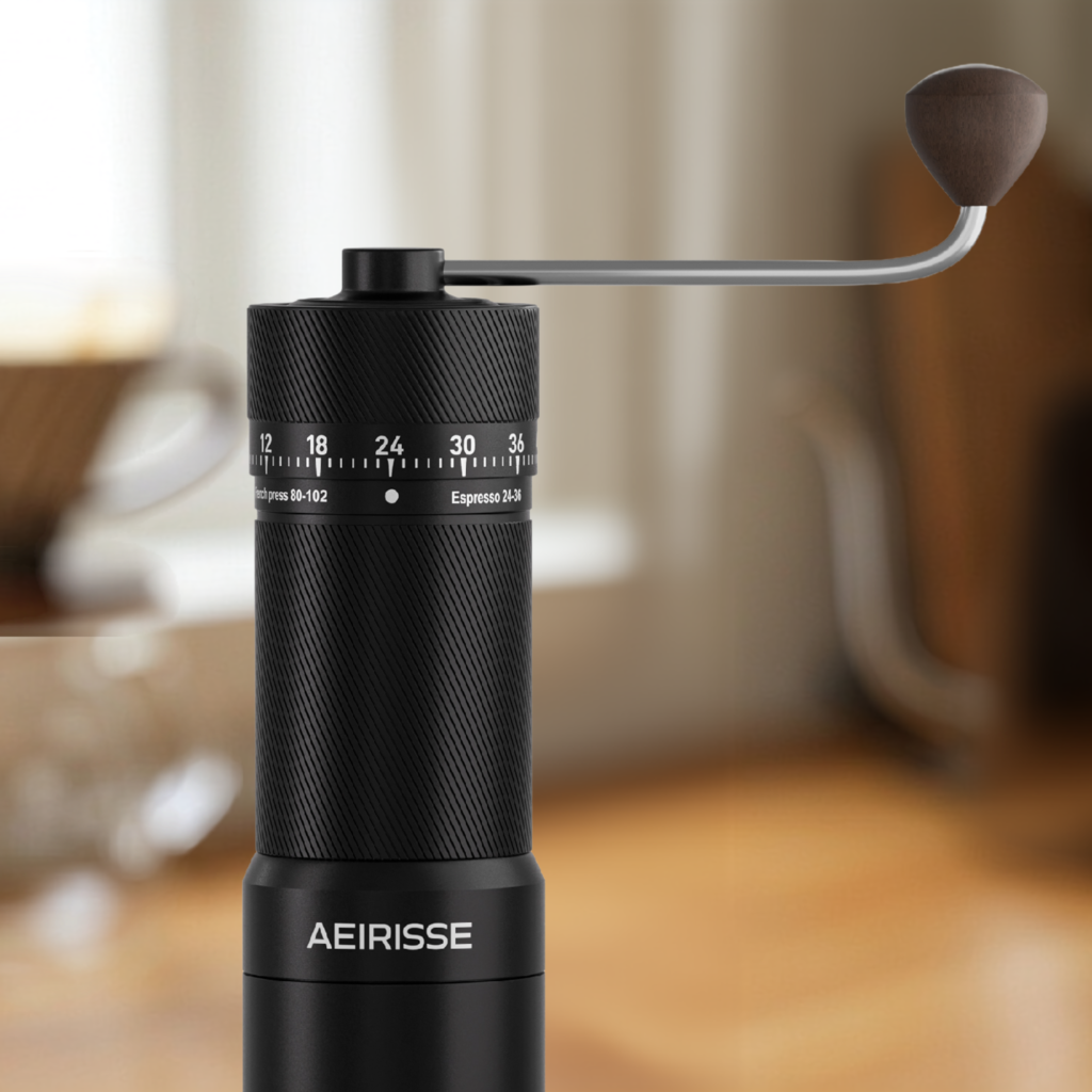 manual espresso grinder home setup hero